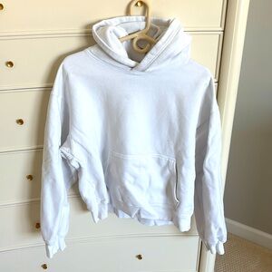 Aritzia TNA white hoodie